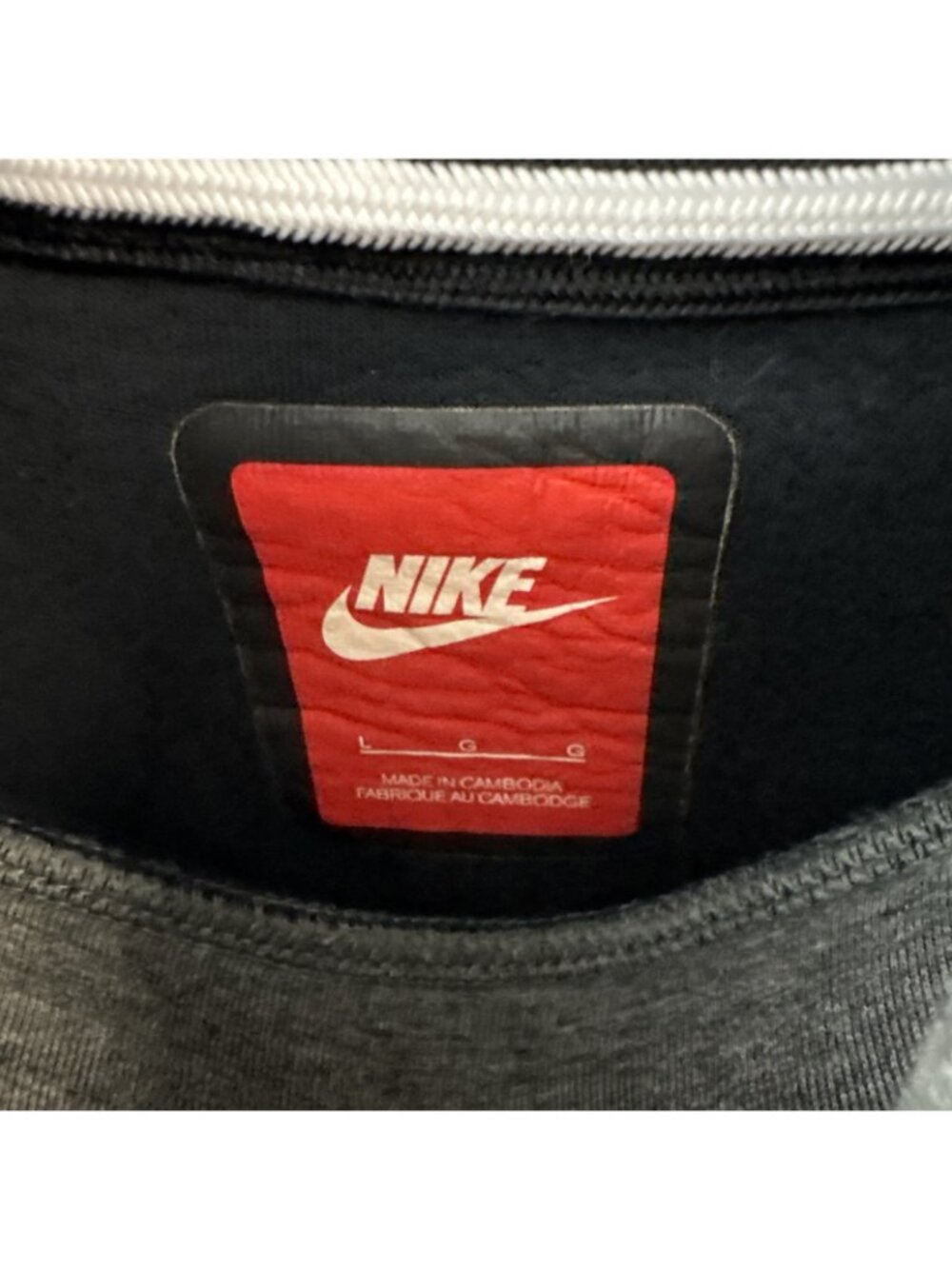 Nike Men’s Tech Fleece Pullover Sweatshirt Turtleneck - Size L Gray - Picture 5 of 13